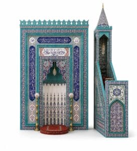 Tile Mosque Mihrab – TA-02 – custom wooden mosque mihrab