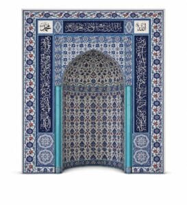 Tile Mosque Mihrab – TA-14 – custom wooden mosque mihrab