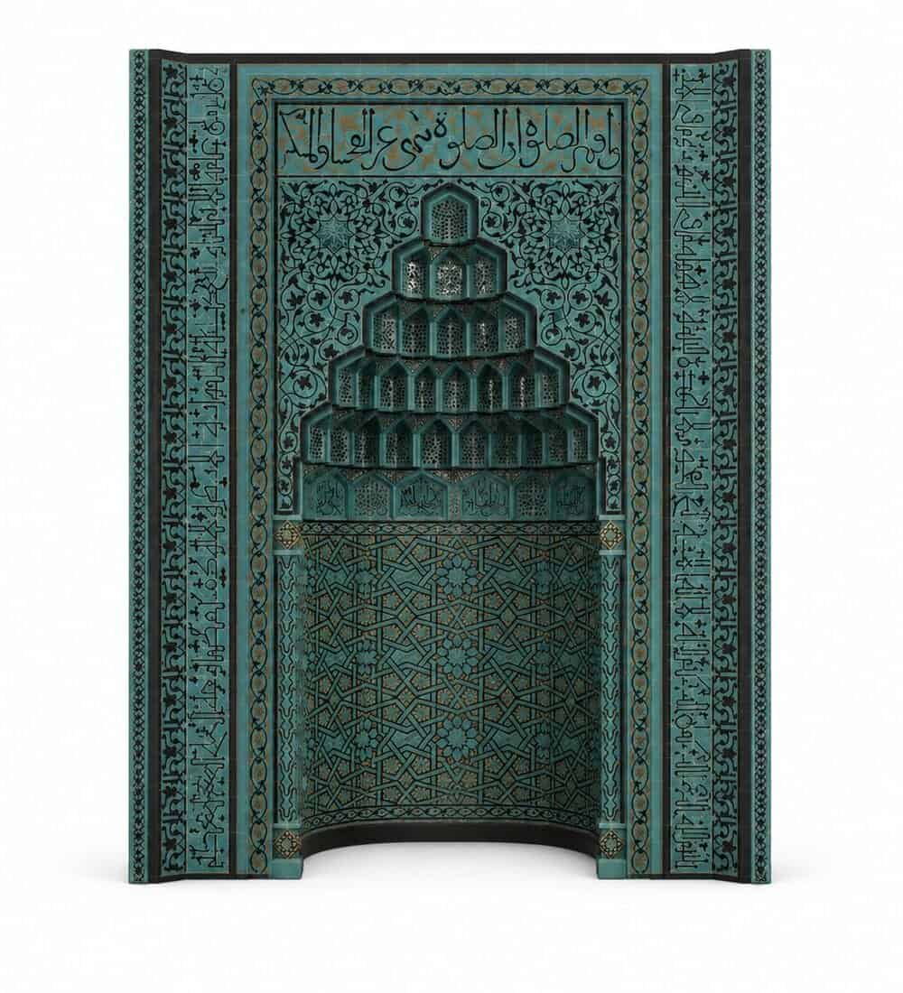 Tile Mosque Mihrab – TA-19 | MosqueBuild Tile Mosque Mihrab – TA-19 – custom wooden mosque mihrab