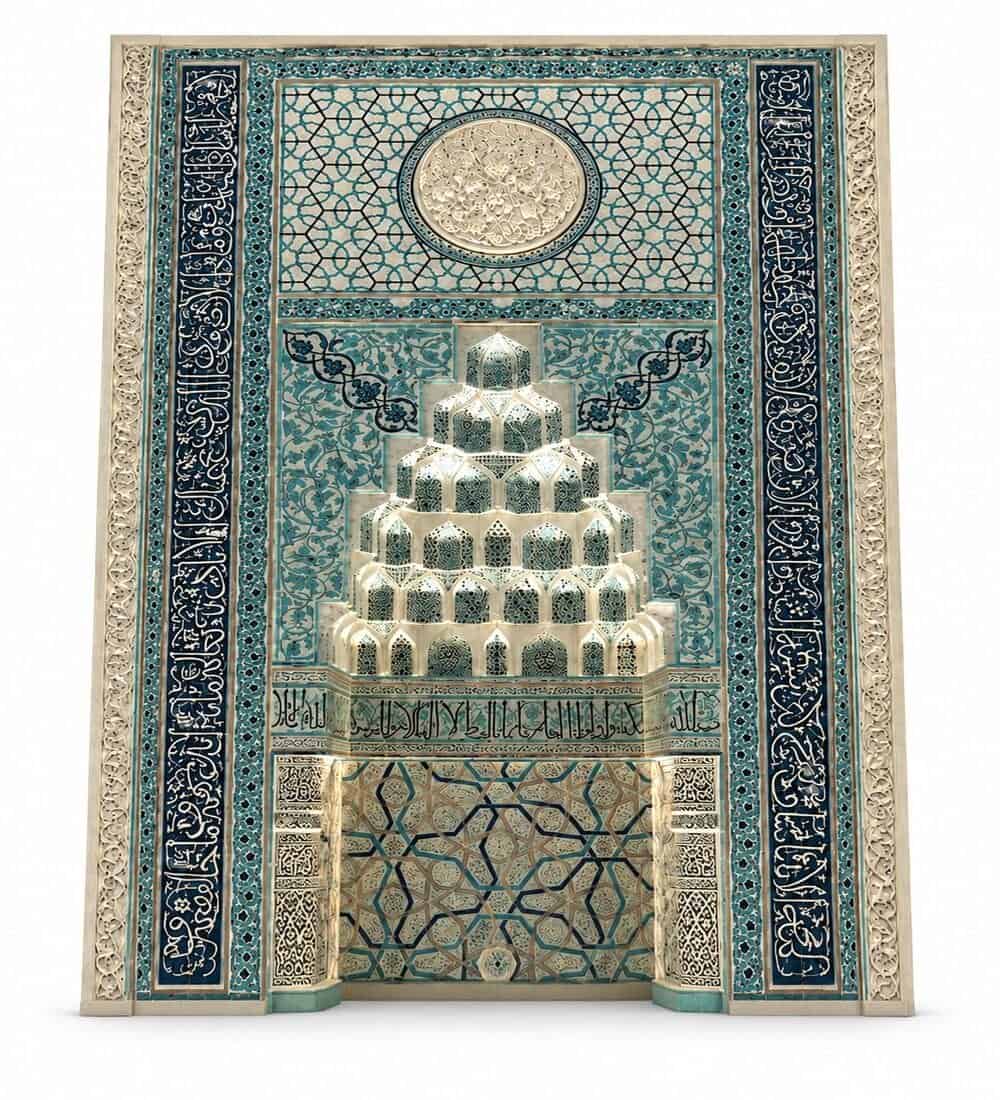 Tile Mosque Mihrab – TA-01 | MosqueBuild Tile Mosque Mihrab – TA-01 – custom wooden mosque mihrab