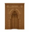 Classic Calligraphy-Decorated Wooden Mosque Mihrab – custom wooden mosque mihrab