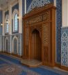 Wooden Mosque Mihrab – Model WMH-0036 – wooden mosque mihrab detail view 4