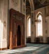 Classic Wooden Mosque Mihrab – wooden mosque mihrab detail view 2