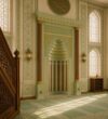 Modern Marble Mosque Mihrab – Model MMH-0006 – wooden mosque mihrab detail view 3