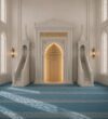 Luxury Marble Mosque Mihrab – wooden mosque mihrab detail view 2