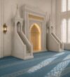 Luxury Marble Mosque Mihrab – wooden mosque mihrab detail view 3