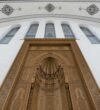 Classic Calligraphy-Decorated Wooden Mosque Mihrab – wooden mosque mihrab detail view 13