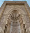 Classic Calligraphy-Decorated Wooden Mosque Mihrab – wooden mosque mihrab detail view 14
