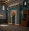 Modern Marble Mosque Mihrab – Model MMH-0002 – wooden mosque mihrab detail view 3
