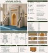Luxury Marble Mosque Mihrab – wooden mosque mihrab detail view 4