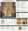 White Modern Marble Mosque Mihrab – wooden mosque mihrab detail view 4