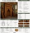Oak Wooden Mosque Mihrab – Model WMH-0019 – wooden mosque mihrab detail view 4