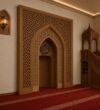 Wooden Mosque Mihrab – Model WMH-0004 – wooden mosque mihrab detail view 2