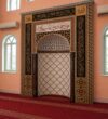 Tile Mosque Mihrab – TA-12 – wooden mosque mihrab detail view 2