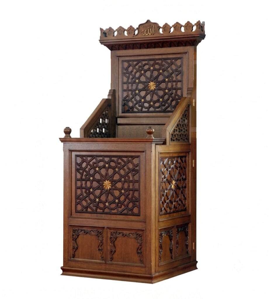 Wooden Mosque For Dais – custom wooden mosque mihrab