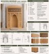 Wooden Mosque Mihrab – Model WMH-0010 – wooden mosque mihrab detail view 4