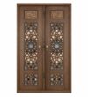 Kündekâri Wooden Mosque Door – KWD9 – custom handcrafted kundekari mosque door