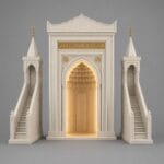 Luxury Marble Altar LED lighting 1