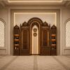 Modern Wooden Mosque Mihrab – Model WMH-0038 – custom wooden mosque mihrab