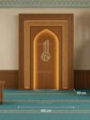 Modern LED-Lit Wooden Mosque Mihrab – Model WMH-0013 – custom wooden mosque mihrab