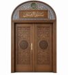 Modern Wooden Mosque Door – Model WDR-0006 – custom handcrafted kundekari mosque door