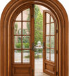 arched open wooden door 1000x1100