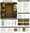 Wooden Mosque Door – Model WDR-0029 – handcrafted kundekari mosque door detail view 4