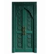 Carved Walnut Double-Leaf Wooden Mosque Door – Model WDR-0038 – custom handcrafted kundekari mosque door