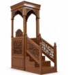 Tile Mosque Minbar – Model TMN-0002 – custom wooden mosque mihrab