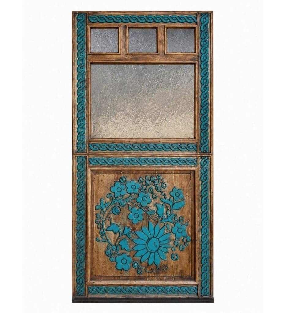 Walnut Wooden Mosque Door – Model WDR-0069 – custom handcrafted kundekari mosque door