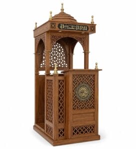 Modern Islamic Minbar for Mosque - Dais – custom wooden mosque mihrab