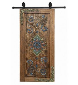 Walnut Wooden Mosque Door – Model WDR-0061 – custom handcrafted kundekari mosque door