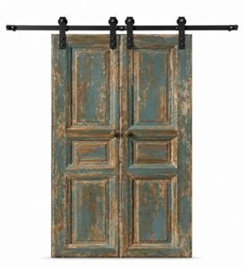 Double-Leaf Wooden Mosque Door – Model WDR-0053 – custom handcrafted kundekari mosque door