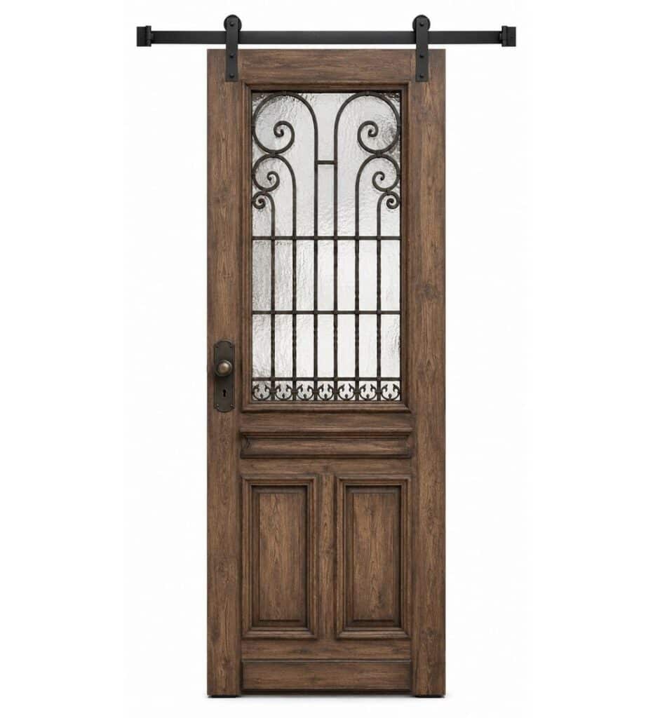 Wooden Mosque Door – Model WDR-0048 – custom handcrafted kundekari mosque door