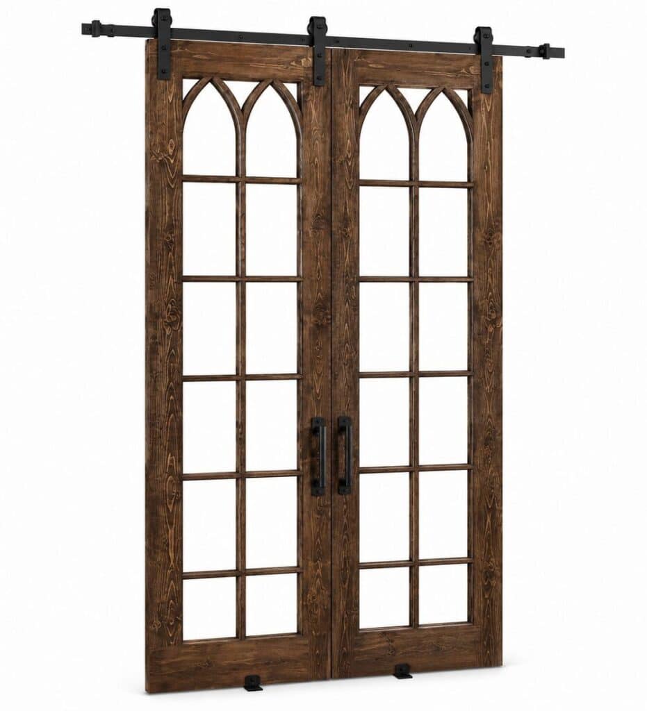 Wooden Mosque Door – Model WDR-0047 – custom handcrafted kundekari mosque door