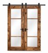Double-Leaf Wooden Mosque Door – Model WDR-0044 – custom handcrafted kundekari mosque door