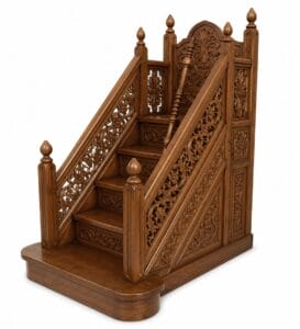 Premium Solid Wood Minbar - Dais – custom wooden mosque mihrab