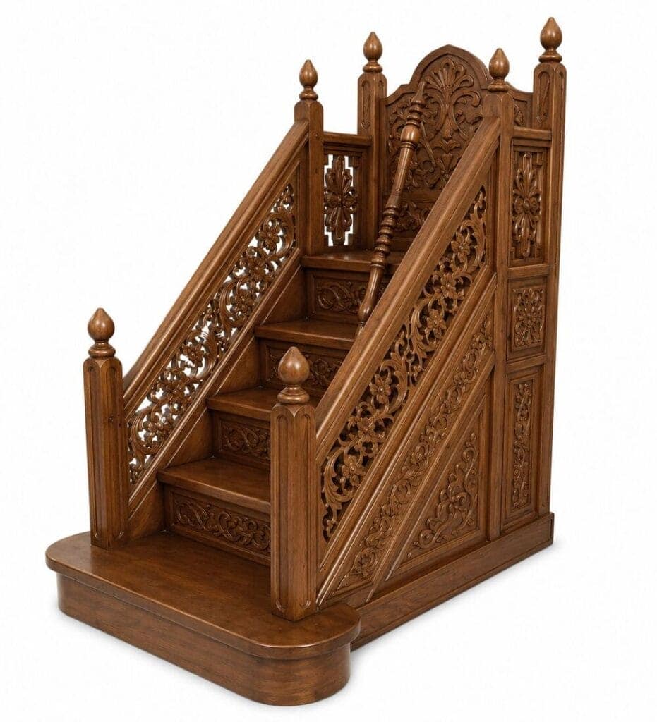 Premium Solid Wood Minbar - Dais – custom wooden mosque mihrab