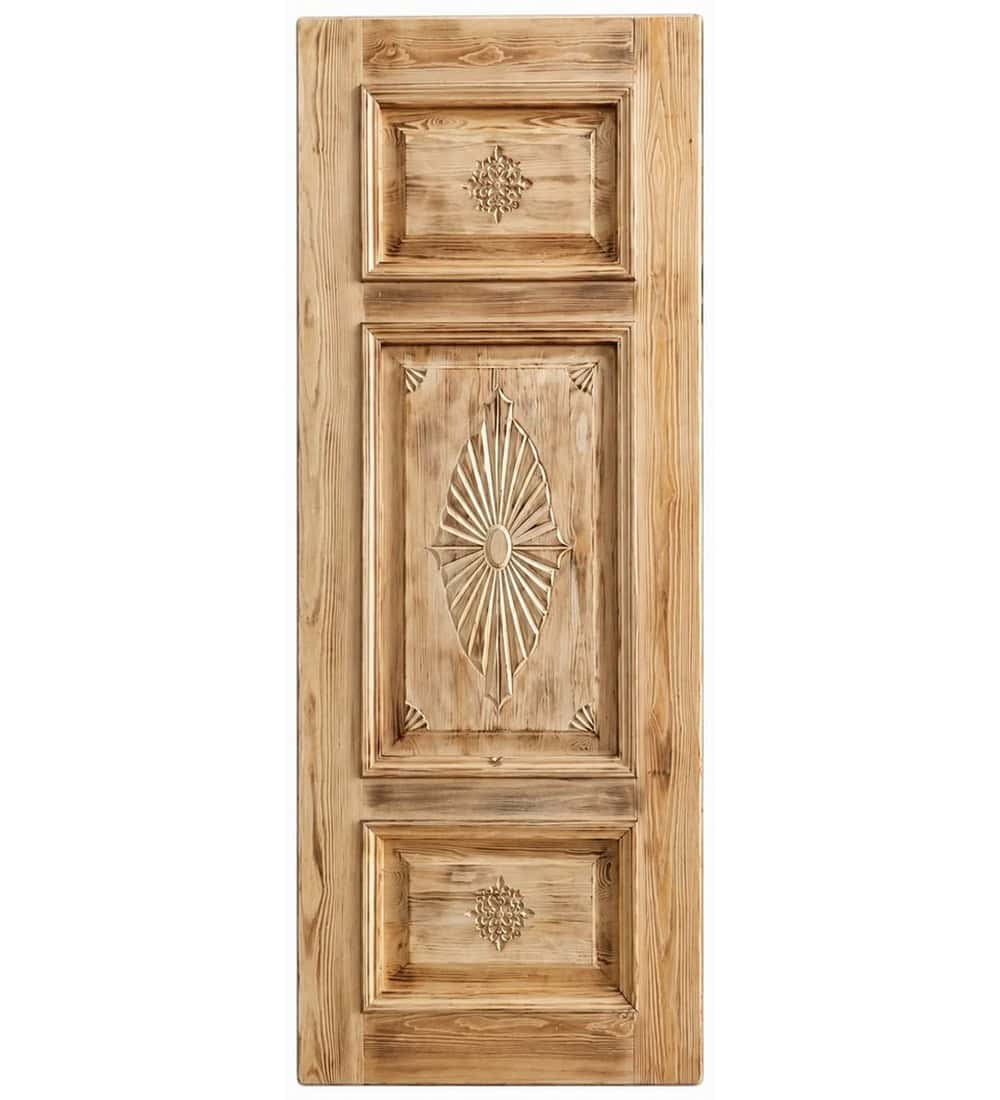 Oak Wooden Mosque Door – Model WDR-0018 | MosqueBuild Oak Wooden Mosque Door – Model WDR-0018 – custom handcrafted kundekari mosque door