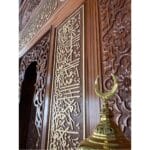 Wooden Mosque Mihrab – WA-07 – wooden mosque mihrab detail view 1