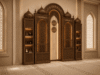 Modern Wooden Mosque Mihrab – Model WMH-0038 – wooden mosque mihrab detail view 2