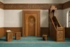Wooden Mosque Mihrab, Minbar and Dais Set – custom wooden mosque mihrab