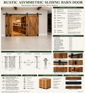 Double-Leaf Wooden Mosque Door – Model WDR-0033 – handcrafted kundekari mosque door detail view 2