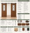Walnut Double-Leaf Wooden Mosque Door – Model WDR-0034 – handcrafted kundekari mosque door detail view 4
