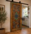 Wooden Mosque Door – Model WDR-0028 – handcrafted kundekari mosque door detail view 3