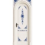 white blue floral arched door 1000x1100 1