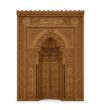 Classic Ottoman Stlye Mihrab – wooden mosque mihrab detail view 5