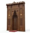 Classic Selçuk Motif Altar Design – custom wooden mosque mihrab