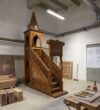 Selçuk Motif Pulpit Design – custom wooden mosque mihrab