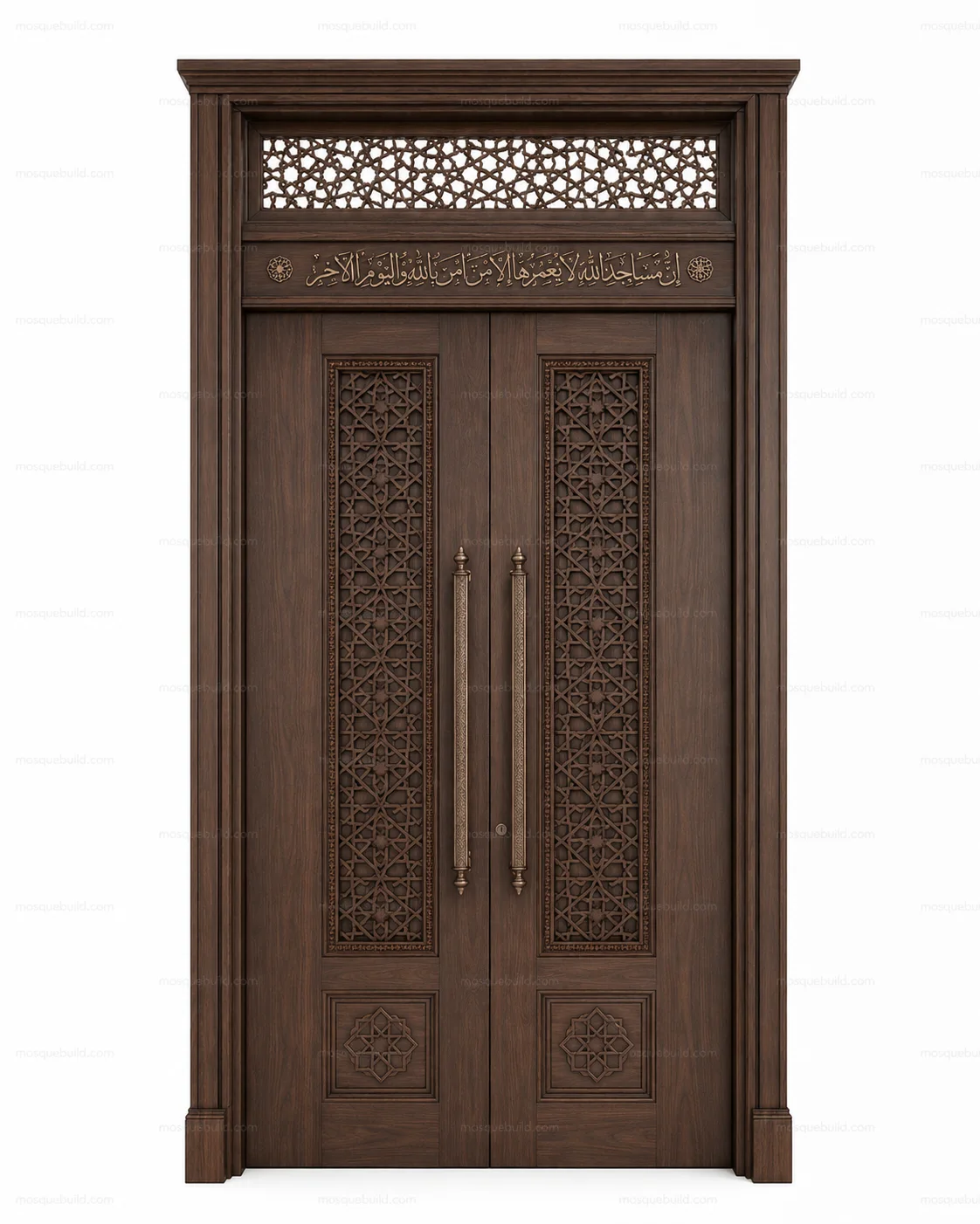 Architectural Islamic Calligraphy Mosque Door – Model DOR-260816-001 – Main Architectural Islamic Calligraphy Mosque Door – Model DOR-260816-001 front product view
